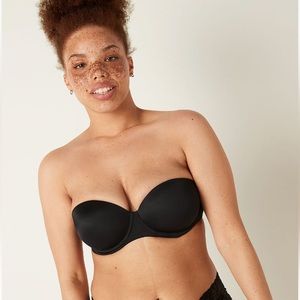 Victoria's Secret PINK Black Strapless Bra